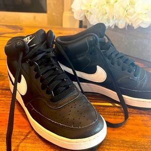 Nike court vision mid top sneakers